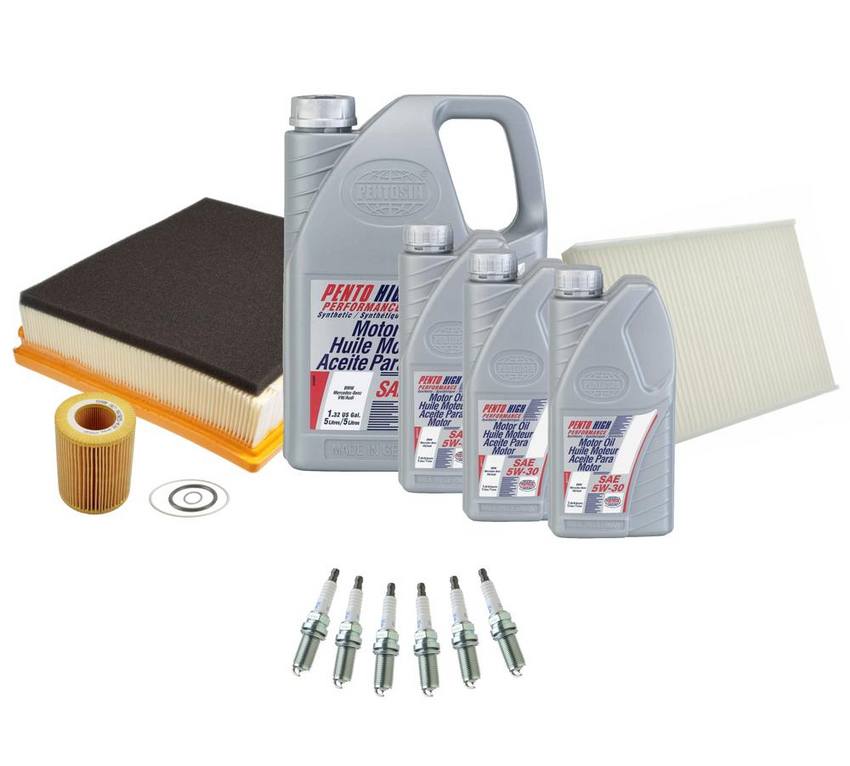 Volvo Ignition Tune-Up Kit (5W-30) (8 Liter) (High Performance) 31449209 - eEuroparts Kit 3089875KIT